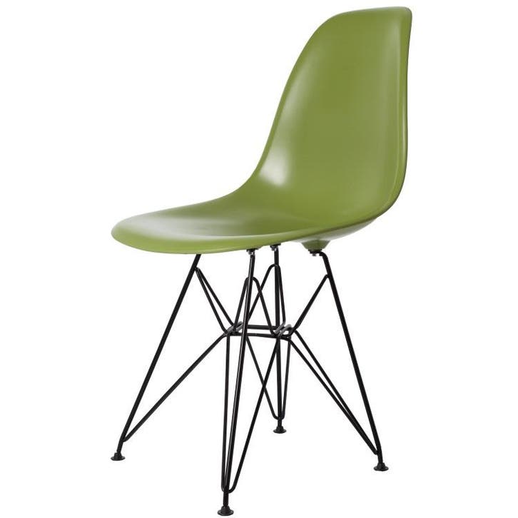 Eetkamerstoel DSR Zwart frame ABS groen, Maison & Meubles, Chaises, Envoi