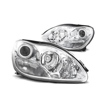 PHARES MERCEDES CLASSE S W220 98-02 LENTILLE FOND CHROME, Verzenden, Nieuw