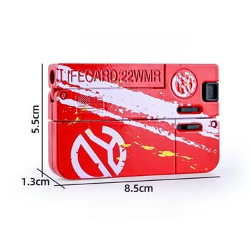 Lifecard Vouwbaar Soft Bullet Pistool - Speelgoed Shell, Verzenden, Nieuw