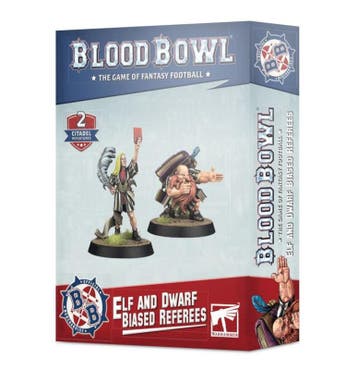Blood Bowl Elf and Dwarf biased referees (Warhammer nieuw), Ophalen of Verzenden