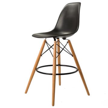 Barkruk DSW mat PP zwart, Maison & Meubles, Tabourets de bar, Verzenden