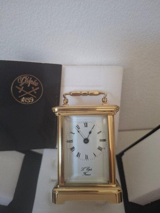 Rijtuigklok - LEpée - Messing, Glas - 1970-1980, Antiquités & Art, Antiquités | Horloges