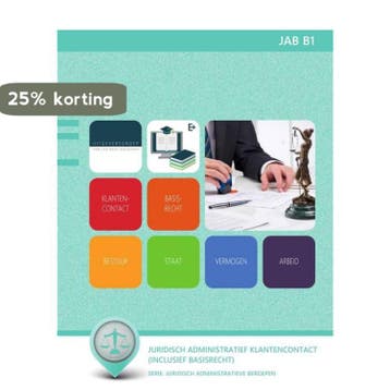 JAB B1 : Juridisch administratief klantencontact (incl., Boeken, Verzenden, Gelezen