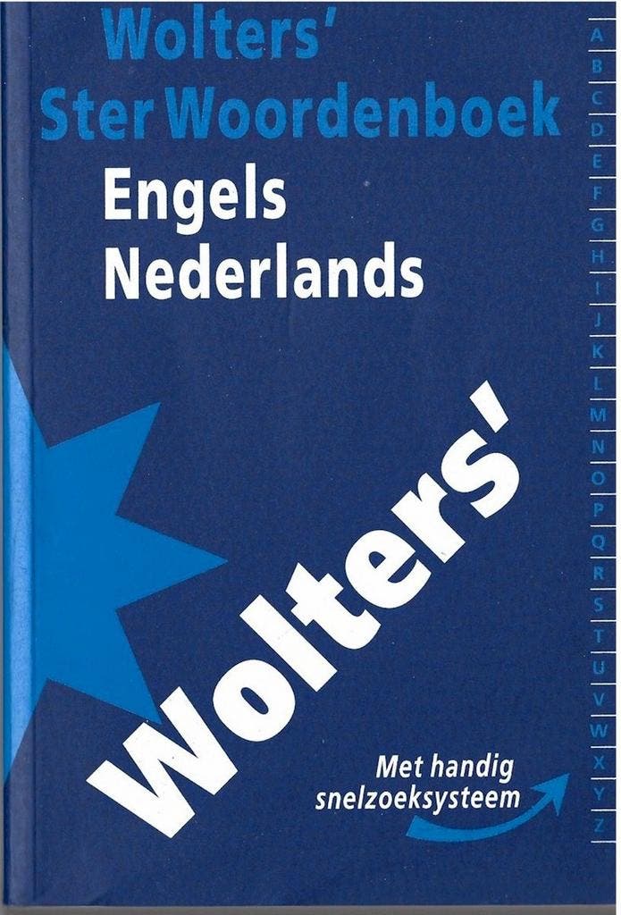Wolters ster woordenboek / Engels-Nederlands / Wolters, Livres, Dictionnaires, Envoi