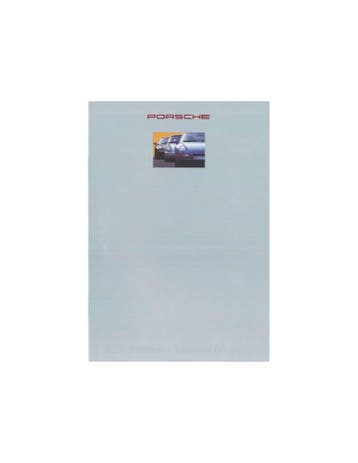 1993 PORSCHE PROGRAMMA BROCHURE NEDERLANDS