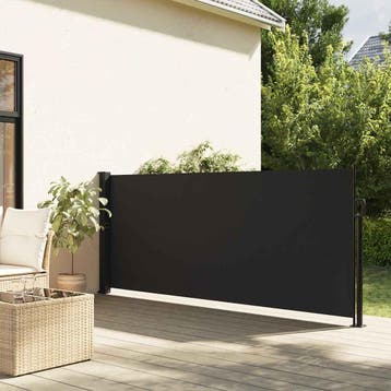 vidaXL Windscherm uittrekbaar 140x600 cm zwart, Verzenden, Nieuw