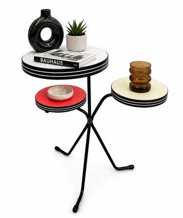 Plantentafel - Metaal, Hout - Vintage plantentafel