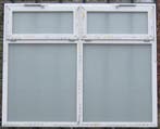 pvc raam , chassis , venster 208 x 170 wit met  MAT glas, Kunststof, Raamkozijn, Nieuw, Ophalen of Verzenden