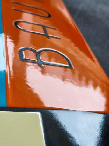 Bauhaus - enamel sign BAUHAUS face Emailschild Emaille