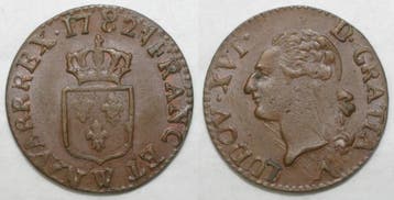 France Frankreich Gad 348 Ludwig Xvi Liard 1782 W Lille, Verzenden