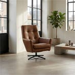 Leren draaifauteuil Central - Granada Savannah (cognac), Ophalen of Verzenden