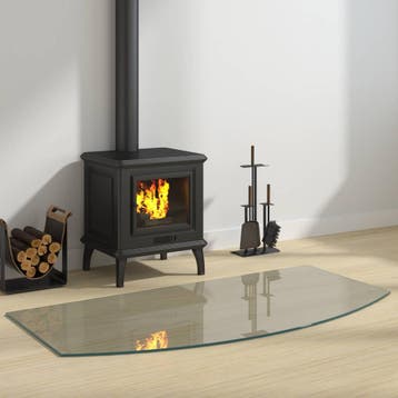 vidaXL Glazen haardplaat Doorzichtig 120 x 60 cm Glas, Verzenden, Nieuw