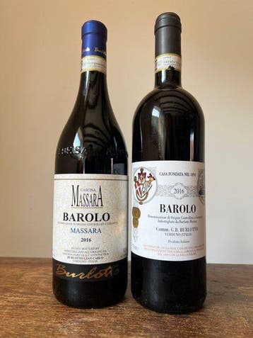 2016 Burlotto & 2016 Cascina Massara, Burlotto - Barolo - 2, Nieuw