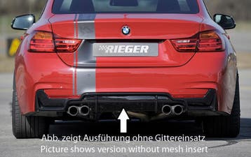 Rieger diffuser | geschikt voor BMW 4-Serie F32 / F33 / F36, Verzenden