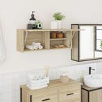 vidaXL Badkamerwandkast 80x25x30 cm bewerkt hout sonoma, Verzenden