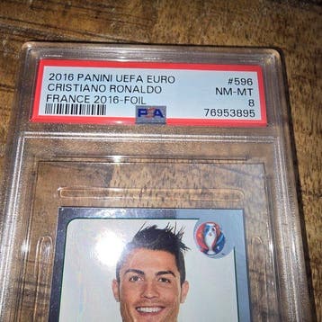 2016 Panini Euro 2016 Cristiano Ronaldo #596 Foil, Graded
