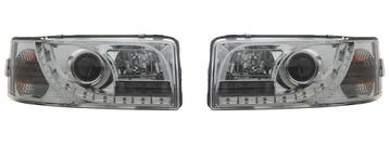 Koplampen LED DRL | geschikt voor Volkswagen T4 | chroom, Auto-onderdelen, Verzenden, Nieuw