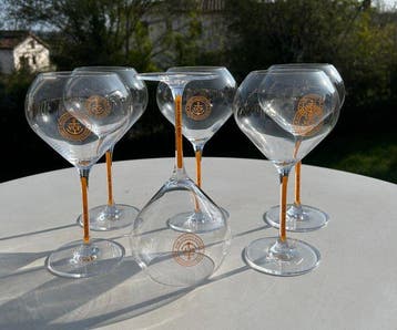 Champagneglas - Veuve Clicquot Rich Sun Club Yellow Stem, Nieuw