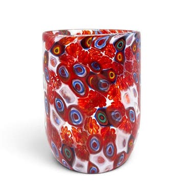 Service de boisson (2) - Verre de Murano - 02 verres Murrine, Antiquités & Art