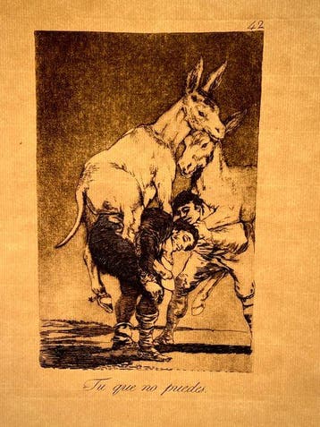 Francisco de Goya (1746-1828), after - Los Caprichos - Tú