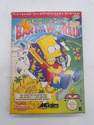 Nintendo - Nes - The Simpsons Bart VS. The World- Classic, Nieuw