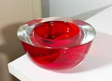Cendrier - Verre de Murano - verre vintage artistique