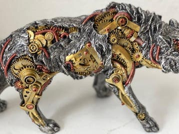 Exclusief S.Buru - Sculpture, XXL STATUE-signed-STEAMpunk, Antiek en Kunst