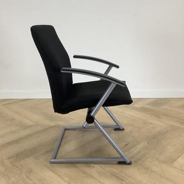 Grammer Office design vergaderstoel,  zwart - grijs, Huis en Inrichting, Stoelen, Gebruikt, Zwart, Eén