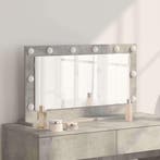 vidaXL Make-up Spiegel Rechthoekig Beton Grijs 80 x 45 x 18, Huis en Inrichting, Verzenden, Nieuw