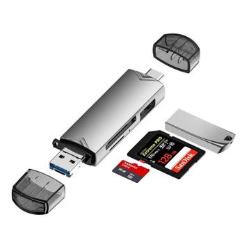 Multifunctionele Kaartlezer voor SD Kaart - Usb C Aansluitin, Verzenden, Nieuw