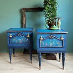 Stylish Interior - Nachtkastje - Hout - Twee nachtkastjes, Antiek en Kunst, Curiosa en Brocante