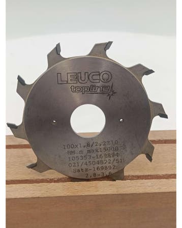 Leuco cirkzaagblad HM Ø100x1.8/2.2 Z10, Verzenden