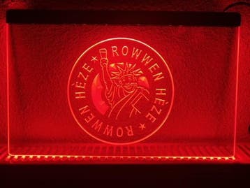 Rowwen Heze neon bord lamp LED cafe verlichting reclame lich, Verzenden, Nieuw