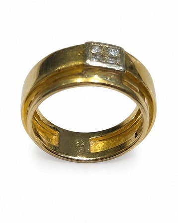 Ring - 18 karaat Geel goud Diamant (Natuurlijk) - Diamant, Nieuw