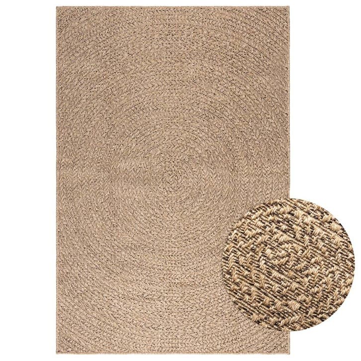 vidaXL Vloerkleed ZIZUR binnen en buiten 120x170 cm jute, Huis en Inrichting, Stoffering | Tapijten en Vloerkleden, Nieuw, Verzenden