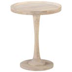 vidaXL Bijzettafel Ø60x75 cm massief mangohout, Verzenden, Nieuw