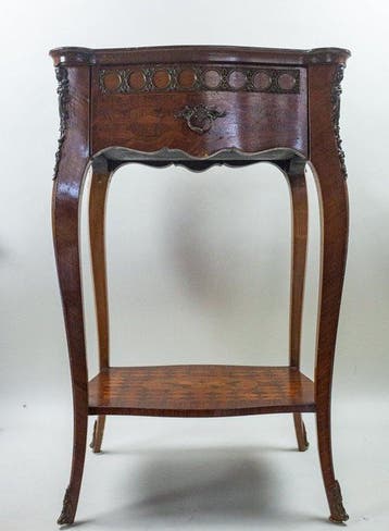 Crédence - Bois, Bronze, Laiton - Table basse Louis XV
