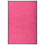 vidaXL Deurmat wasbaar 60x90 cm roze, Tuin en Terras, Verzenden, Nieuw