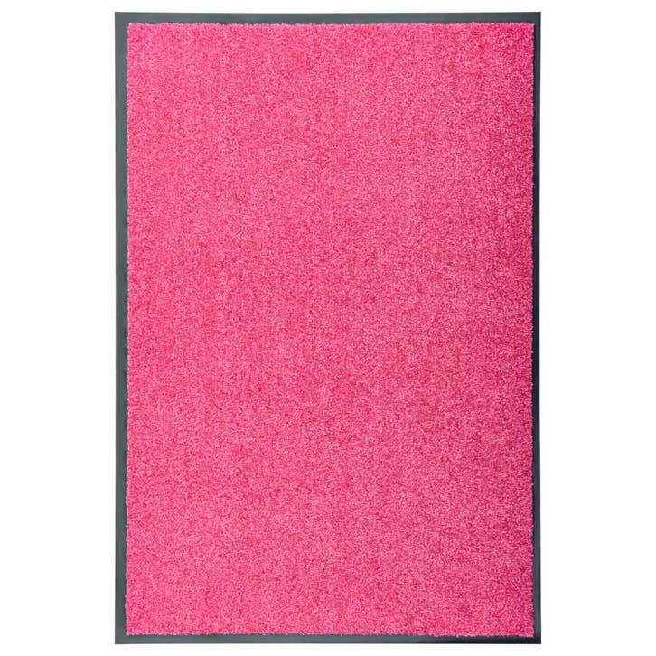 vidaXL Deurmat wasbaar 60x90 cm roze, Tuin en Terras, Deurmatten, Nieuw, Verzenden