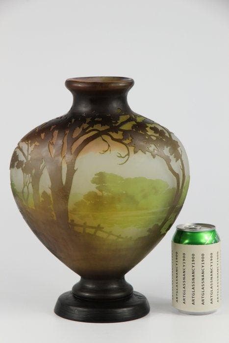 Emile Gallé, Établissements Gallé - Vase - Verre, Antiquités & Art, Antiquités | Verre & Cristal