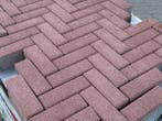 Veiling - 8 M2 Betonsteen Rood Met Facet 21x6,8x8 Cm, Nieuw
