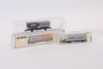 Minitrix, Hobbytrain N - 15627/60510 - Wagon de marchandises, Hobby en Vrije tijd, Modeltreinen | N-Spoor, Nieuw
