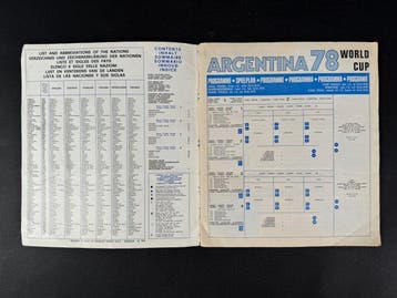 1978 Panini Argentina 78 World Cup, - Versione, Verzamelen, Nieuw
