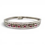 Zonder minimumprijs - Armband Zilver - Ruby (Gecertificeerd)