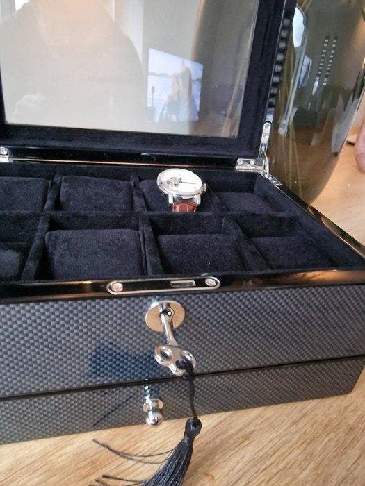 Exclusive Line - Sieradendoos - High-End Carbon Finish, Antiek en Kunst, Kunst | Designobjecten