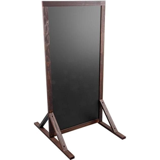 Krijtstoepbord | Hout/Kunstof | Bruin | 590x700x1180(h)mm, Zakelijke goederen, Horeca | Keukenapparatuur, Nieuw in verpakking