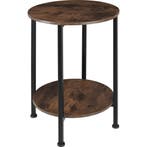 tectake Bijzettafel Ballina 45x64cm - Industrieel hout donke, Huis en Inrichting, Tafels | Bijzettafels, Verzenden, Nieuw