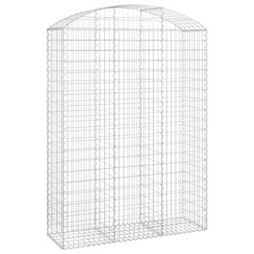 vidaXL Schanskorf gewelfd 150x50x200/220 cm gegalvaniseerd, Verzenden, Nieuw