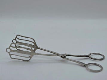 Pince à pâtisserie - Argent 800 - 1930-1940 - Jumbo-Italian, Antiquités & Art