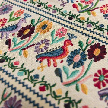 AA297 - Gobelinstof “Folk Garden” – Folk-fantasie met